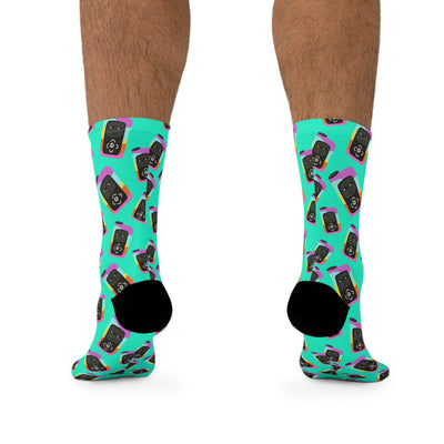 Lil'Pump Neon Green Recycled Poly Socks