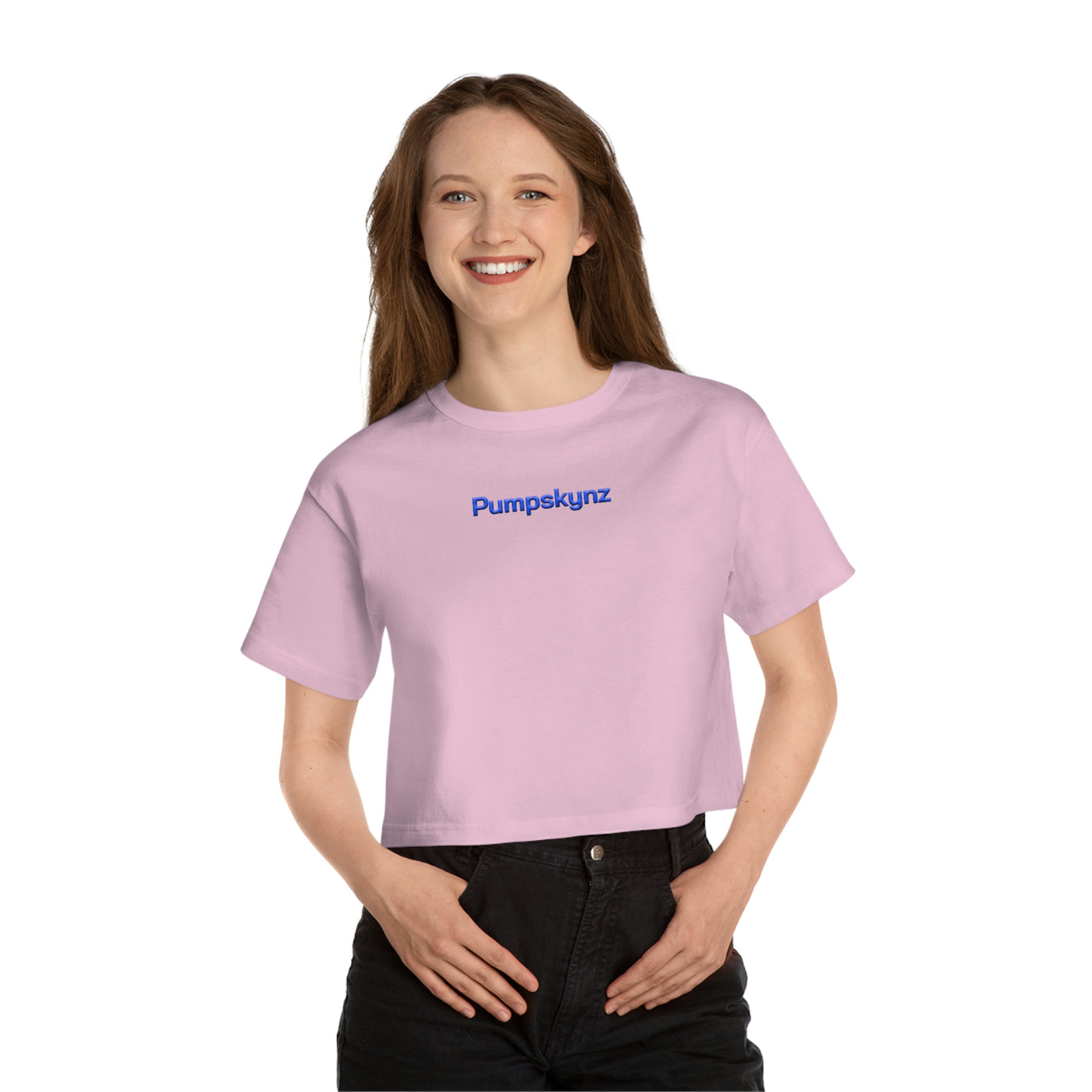 Pumpskynz Type One-derful Champion Women's Heritage Cropped T-Shirt
